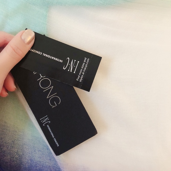 INC International Concepts Ombre Pareo Blue - Picture 3 of 5